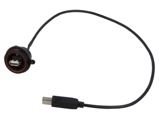 Connector: USB A; contact; PIN: 4; gedraaid; USB Buccaneer; IP68 Connector: USB A; contact; PIN: 4; gedraaid; USB Buccaneer; IP68